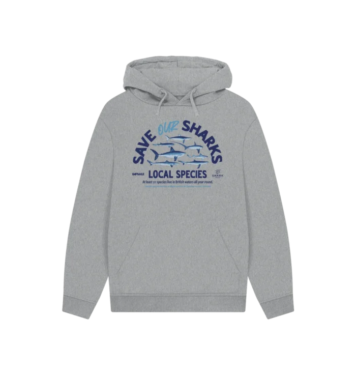 Rapanui x Shark Trust Species Athletic Grey Hoodie