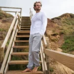 Men's Organic Cotton Athletic Grey Joggers