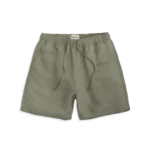 Men's Linen Olive Shorts