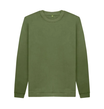 Men's Crew Neck Khaki Sweatshirt