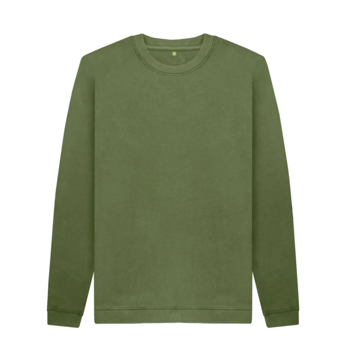 Men's Crew Neck Khaki Sweatshirt