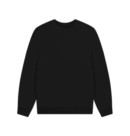 Men's Oversized Black Sweatshirt