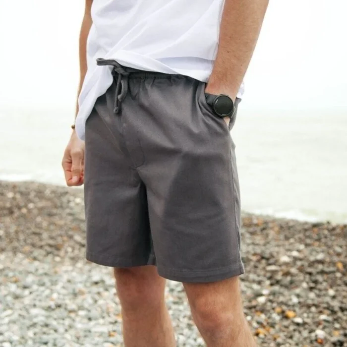 Men's Drawstring Slate Grey Shorts