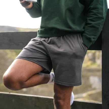 Men's Organic Cotton Pyjama Slate Grey Shorts