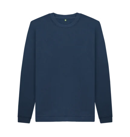 Men's Crew Neck Navy Blue Sweatshirt