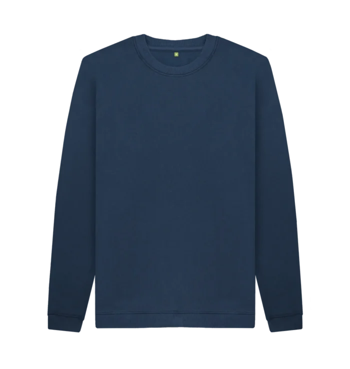 Men's Crew Neck Navy Blue Sweatshirt