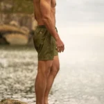 Men's Sustainable Swim Khaki Shorts