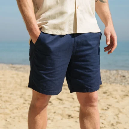 Mens Drawstring Midnight Blue Shorts