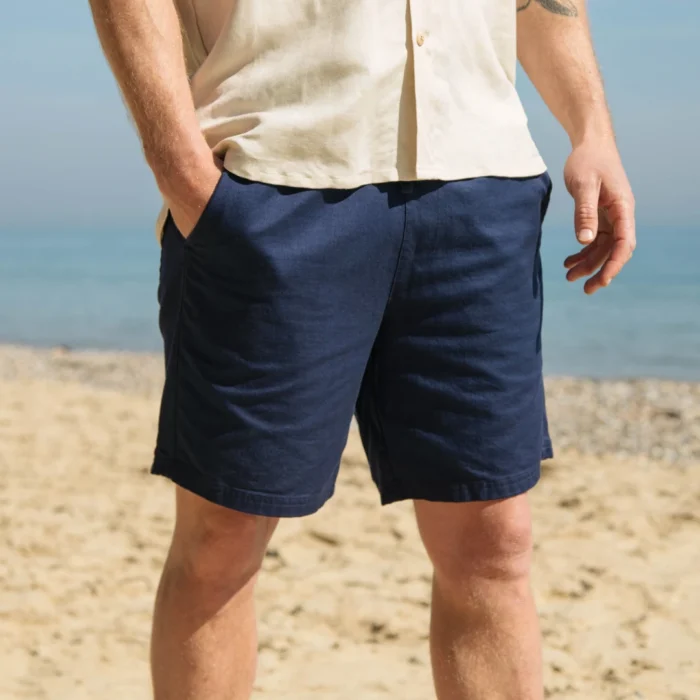 Mens Drawstring Midnight Blue Shorts