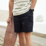 Men's Twill Black Shorts