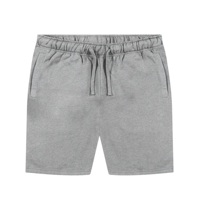 Men's Organic Cotton Jersey Athletic Grey Shorts